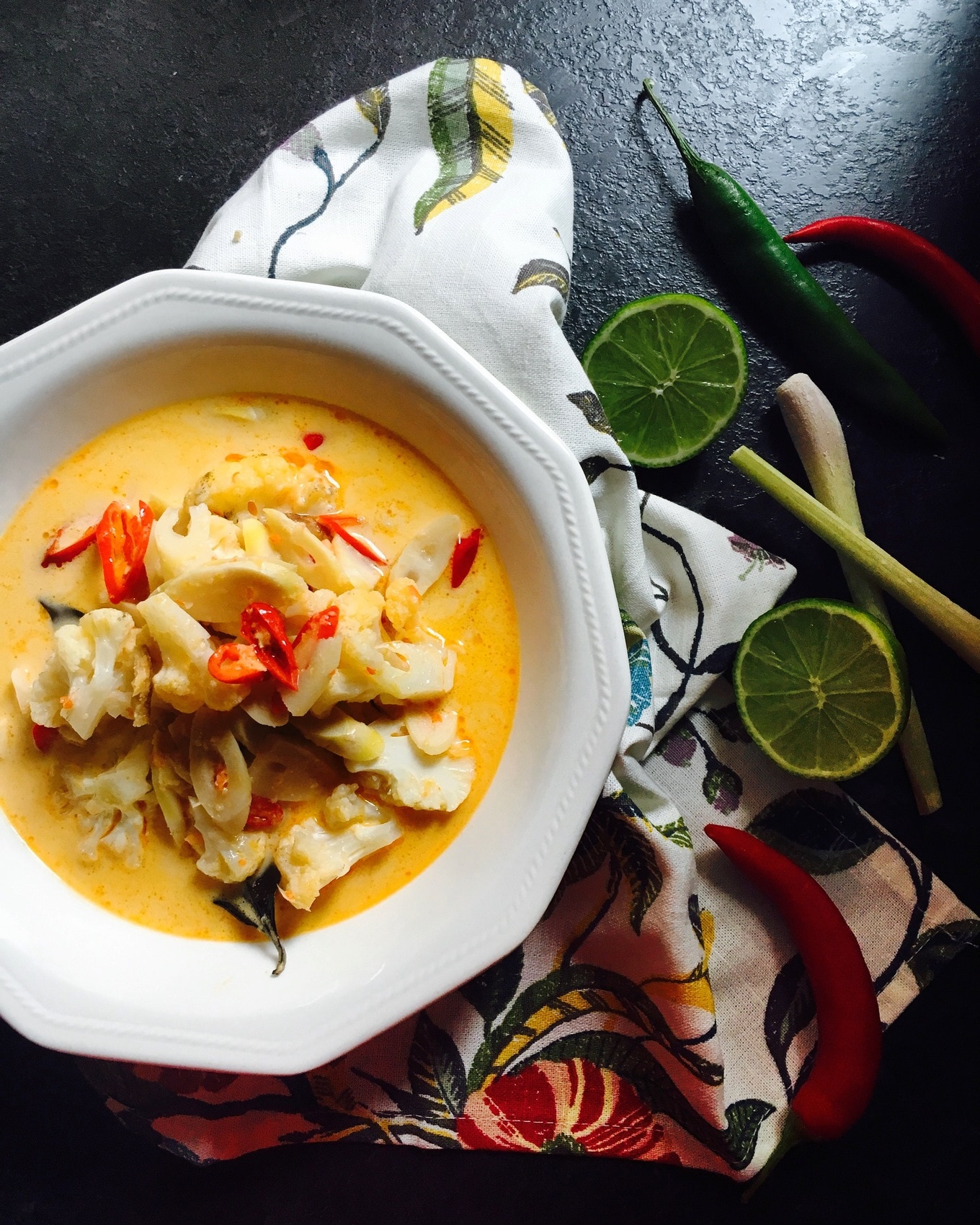 Indonesian Bamboo Shoot and Cauliflower Curry